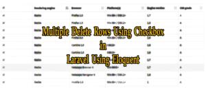 Delete Multiple Records in Laravel Using Eloquent