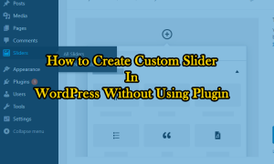 How to Create Custom Post Type Slider in WordPress Without Plugin