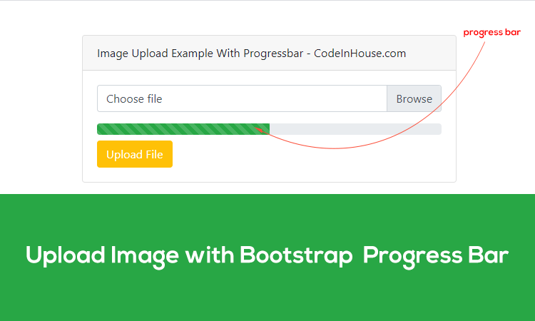 upload image without form using javascript with progress bar